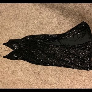 Black Sequin Gown
